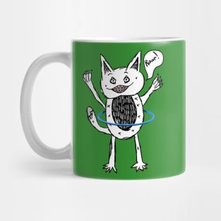 Cute Black and White Moster Mug